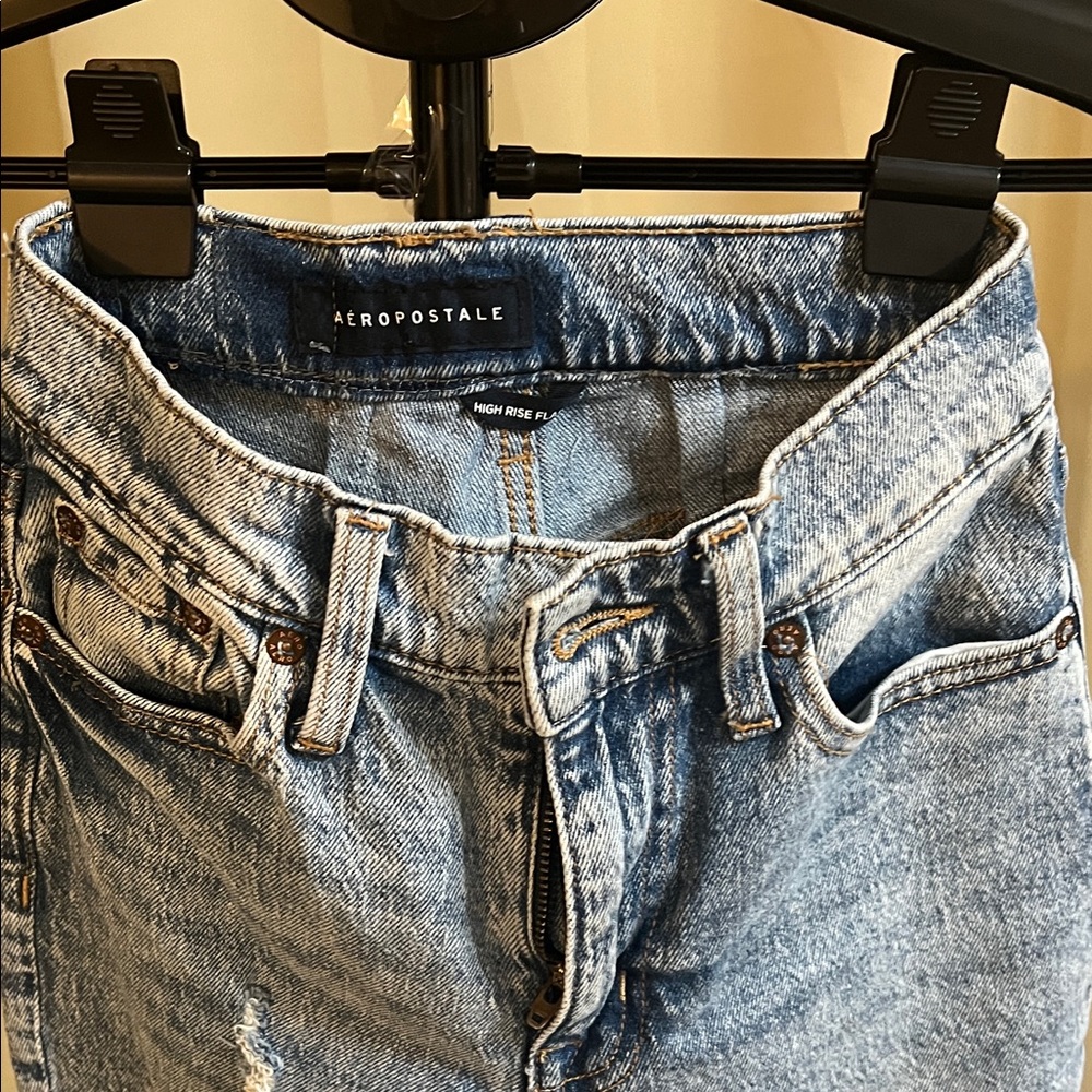 Aeropostale Light Wash Flare Denim Jeans